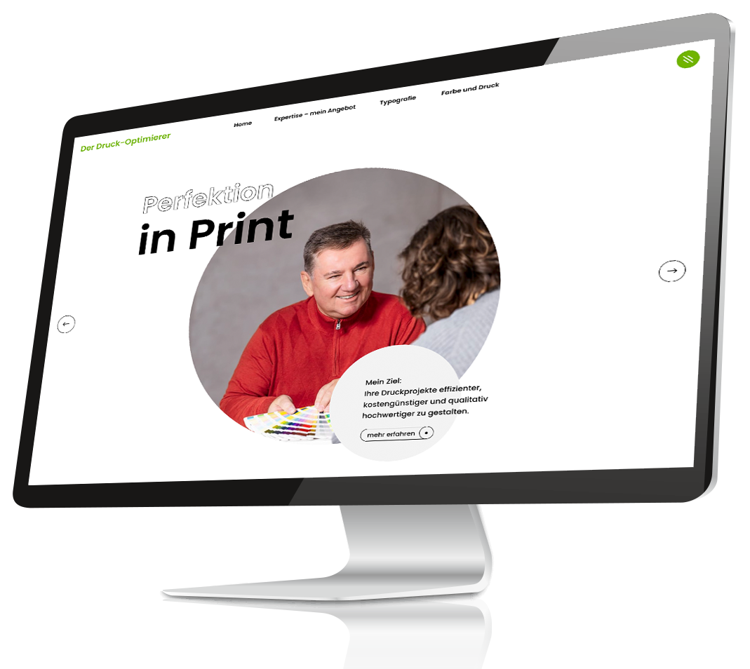 Website „Der Druck-Optimierer“ Website „Der Druck-Optimierer“